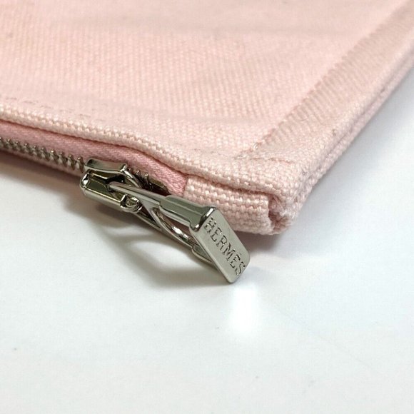HERMES accessory case Adada Dot GM flat Pouch cotton pink - Picture 6 of 11